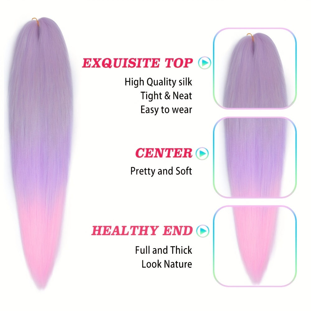 [Natural Look] 22 Inch 60G Kanekalon Synthetic Hair Extensions | High Temperature Fiber | For Women | Natural Look | Elegant