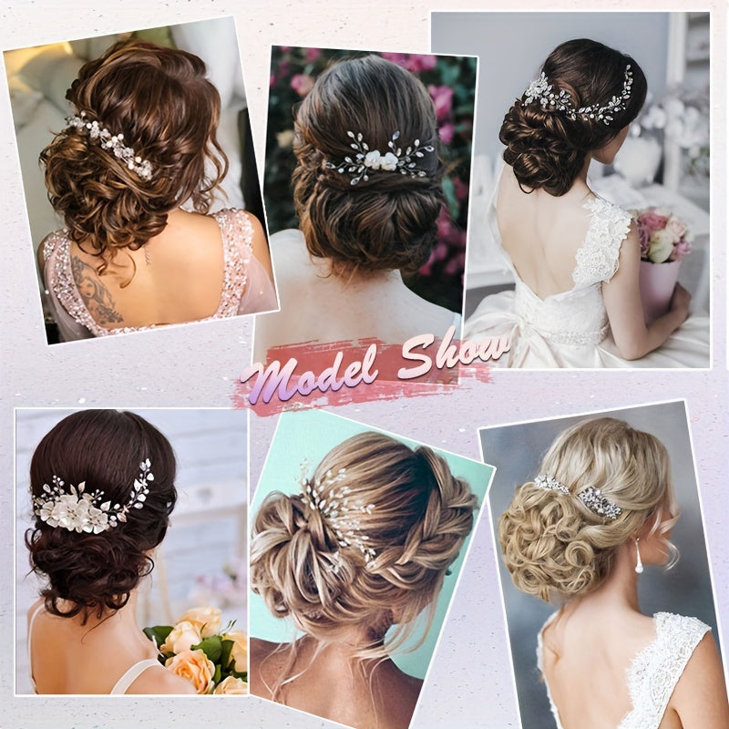 Clip-In Short Combs Messy Curly Bun Hair Extensions with Heat Styling - Easy Stretch Scrunchie Chignon Tray for Women, Multi-Color (Light Brown/Dark Blonde/Black) for Daily, Wedding & Festival Use, Wedding Hair Accessory, Easyattach Hairpiece