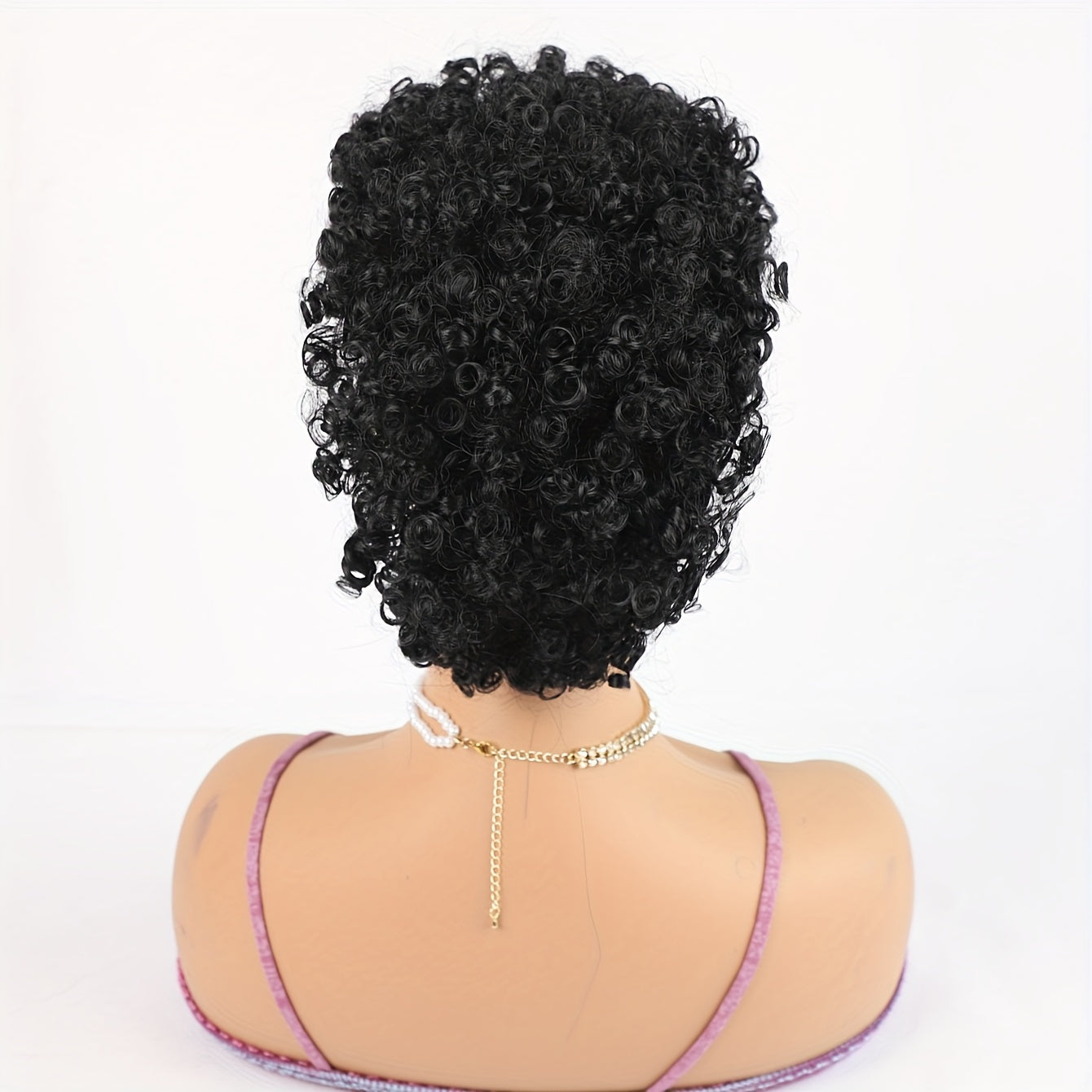 Afro High Puff Hair Bun Ponytail Drawstring With Bangs Synthetic Jerry Curly Mohawk Kinky Curly Fauxhawks Pony Tail Clip In On Ponytails For Women Hair Extensions With Six Clips