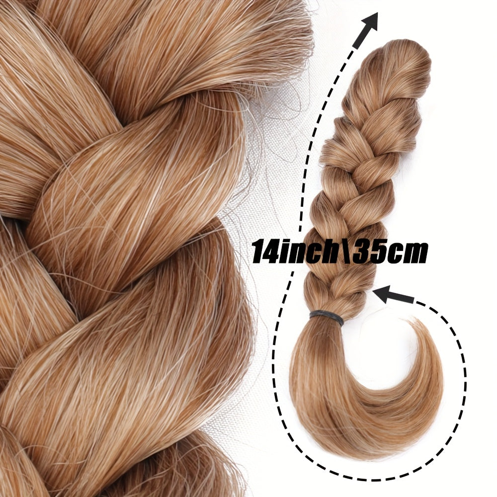 Claw Clip Braided Ponytail Extension for Women - Synthetic Straight Hair, Adds Volume & Style, Easy to Use, Perfect for Everyday Hairstyles